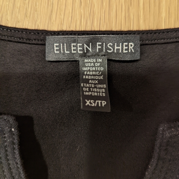 Eileen Fisher Black Boxy Sleeveless Tank - Picture 3 of 4